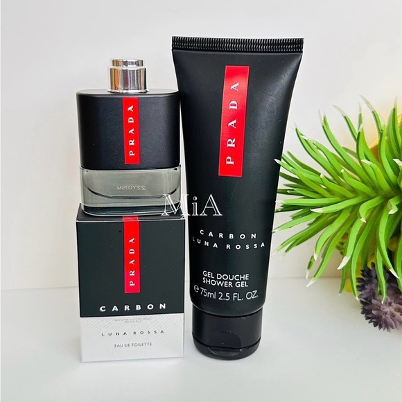 Prada Carbon Luna Rossa Cologne 9ml & Shower Gel 75ml (Dabber/ Not Spray) - Picture 3 of 3